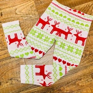 🍏🍎SOPHIE & SAM: Reindeer Holiday Leggings 🍎🍏